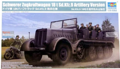 TRP09575 1:35 Trumpeter Schwerer Zugkraftwagen Sd.Kfz.9 Artillery Version