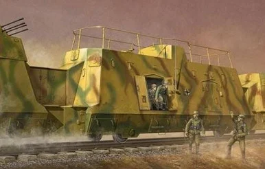1/35 Trumpeter WWII German Army Kommandowagen Armored Troop Transport Railcar