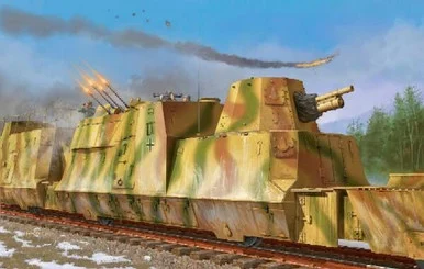 1/35 Trumpeter WWII German Army Kanonen & Flakwagen Armored Anti-Aircraft Railcar