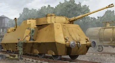 1/35 Trumpeter WWII German Panzerjager-Triebwagen 51 Armored Tank Hunter Railcar