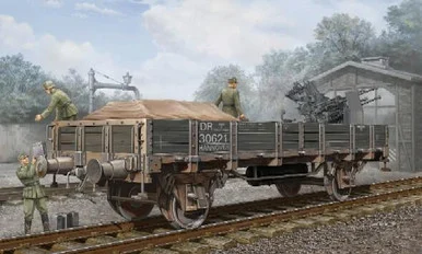 1/35 Trumpeter WWII German Army Gondola Railcar (Low Sides)