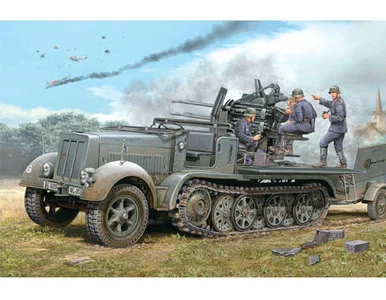 1/35 Trumpeter 2cm Flakvierling 38 auf Selbstfahrlafette (Sd.Kfz.7/1early version)