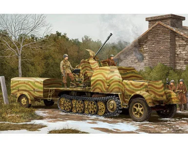 1/35 Trumpeter German 3.7cm Flak 43 auf Selbstfahrlafette (Sd.Kfz.7/2)