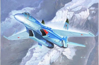 1/72 Trumpeter Sukhoi Su27 Flanker B Russian Fighter