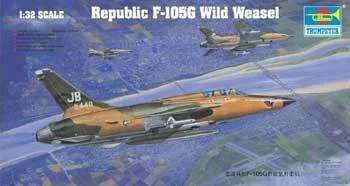 1/32 Trumpeter F105G Thunderchief Wild Weasel Aircraft
