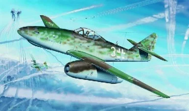 1/32 Trumpeter Messerschmitt Me262A1a German Fighter w/R4M Rocket