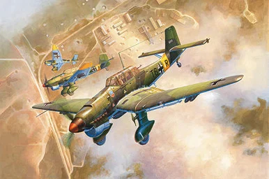 1/24 Trumpeter Junkers Ju87B2 Stuka German Dive Bomber