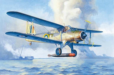 1/48 Trumpeter Fairey Albacore Torpedo Bomber BiPlane