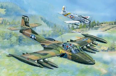 1/48 Trumpeter US A37A Dragonfly Light Ground Attack Aircraft