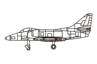1/700 Trumpeter A-4C Sky Hawk Pack