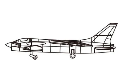 1/700 Trumpeter F-8 Crusader Pack