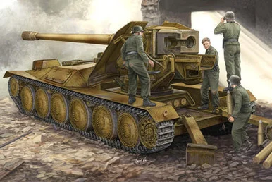 1/35 Trumpeter German Krupp 1 12.8cm PaK 44 Waffentrager Weapons Carrier