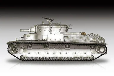 1/72 Trumpeter Soviet T-28 Medium Tank (Riveted)