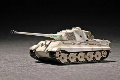 1/72 Trumpeter German SdKfz 182 King Tiger Tank w/Zimmerit (Porsche Turret)