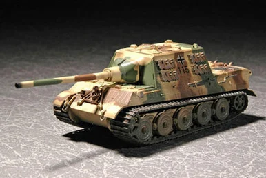 1/72 Trumpeter German SdKfz 186 Jagdtiger Tank w/Zimmerit