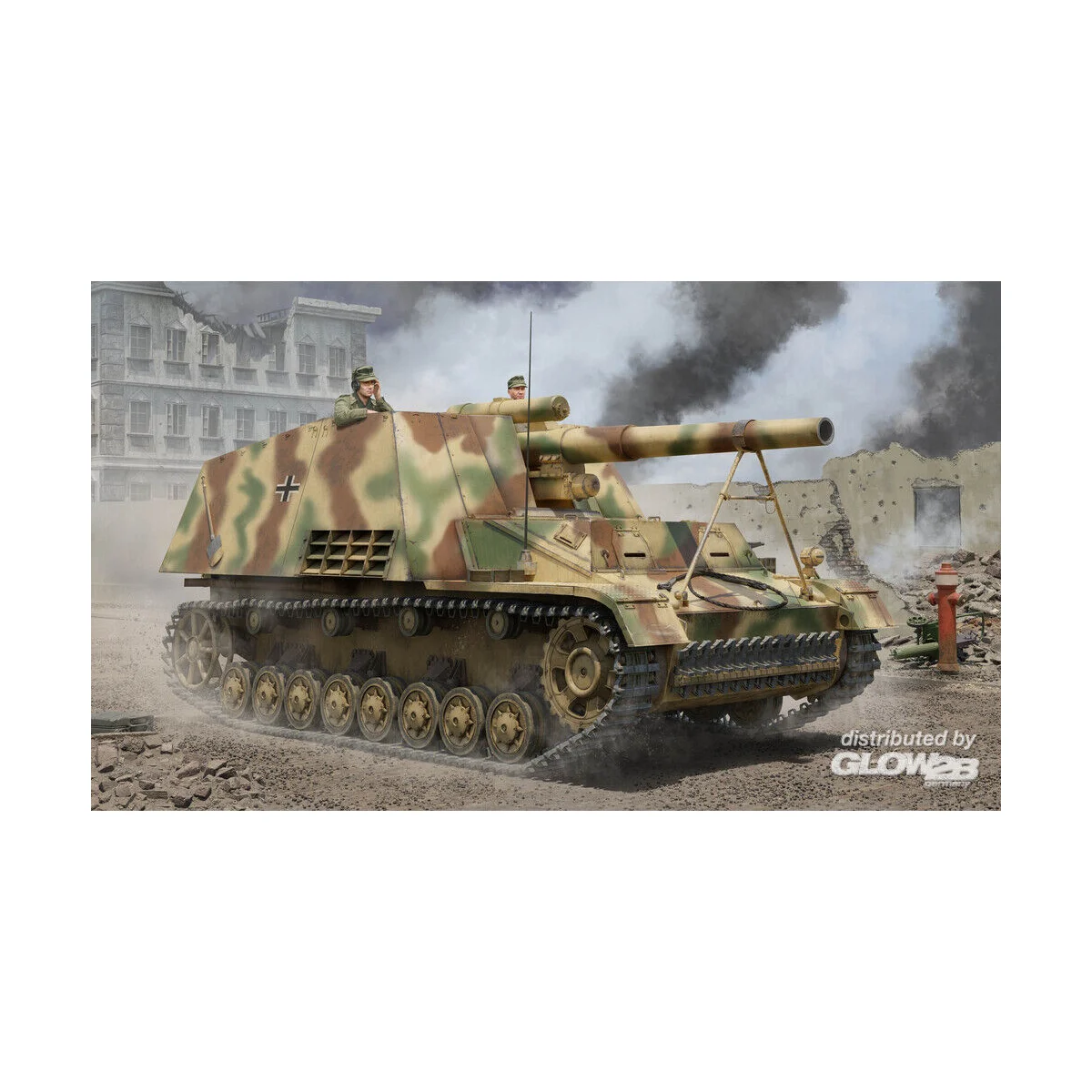 German Sd.Kfz. 165 Hummel (Late Production) Model kit - Trumpeter