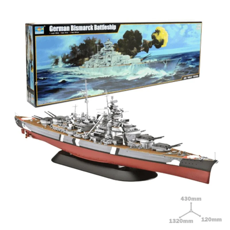 1/200 German Bismarck Battleship 1941 Model kit - Trumpeter
