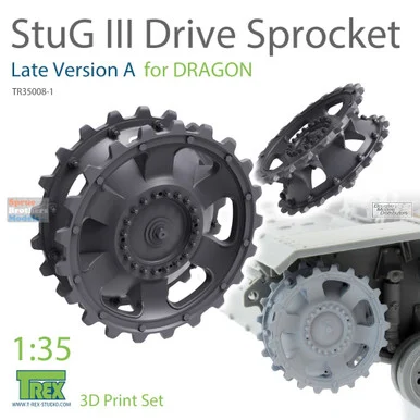 TRXTR35008-1 1:35 TRex - Stug.III Sprocket Late Version A (DRA kit)