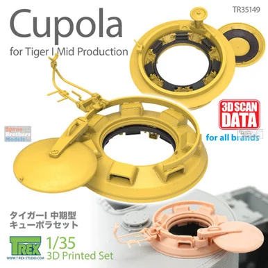 TRXTR35149 1:35 TRex Cupola for Tiger I Mid Production - T-Rex Studio
