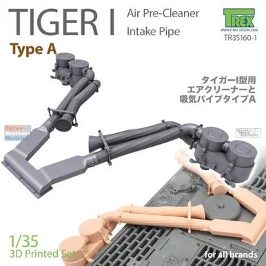 TRXTR35160-1 1:35 TRex - Tiger I Air Pre-Cleaner Intake Pipe Type A
