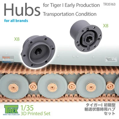 TRXTR35163 1:35 TRex - Tiger I Early Transport Hubs