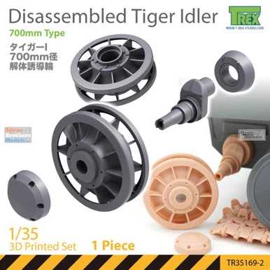 TRXTR35169-2 1:35 TRex - Tiger I Disassembled Idler 700mm Type