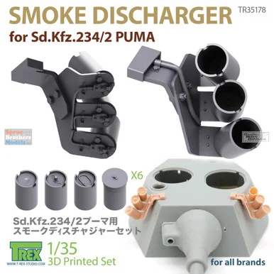 TRXTR35178 1:35 TRex - Smoke Discharger Set for Sd.Kfz.234/2 Puma
