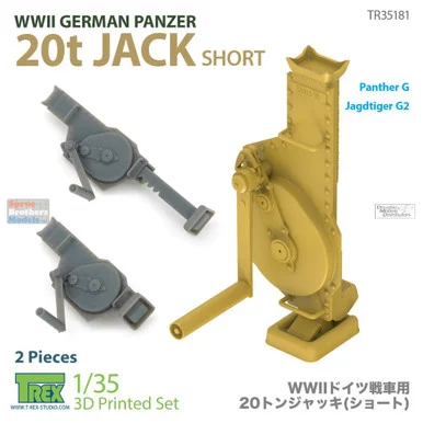 TRXTR35181 1:35 TRex - WW2 German Panzer 20t Jack (Short) Set
