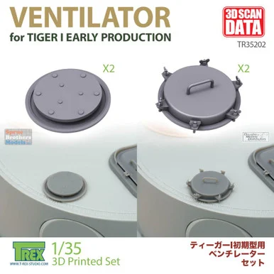 TRXTR35202 1:35 TRex - Ventilator Set for Tiger I Early