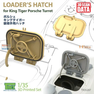TRXTR35207 1:35 TRex - Loader's Hatch For King Tiger Porsche