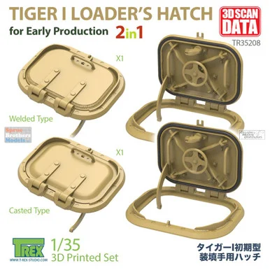 TRXTR35208 1:35 TRex - Loader's Hatch For Tiger I Early