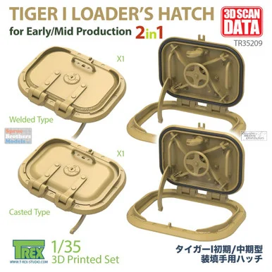 TRXTR35209 1:35 TRex - Loader's Hatch For Tiger I Early/Mid