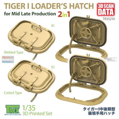 TRXTR35210 1:35 TRex - Loader's Hatch For Tiger I Mid/Late