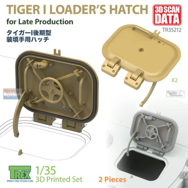 TRXTR35212 1:35 TRex - Loader's Hatch For Tiger I Late