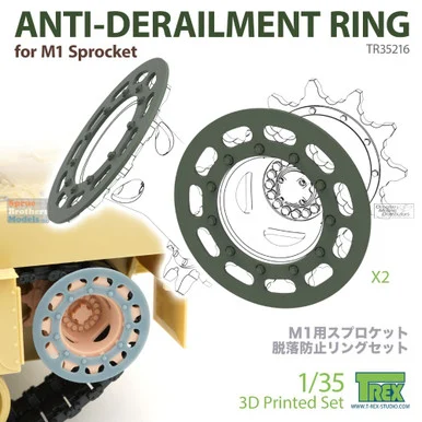 TRXTR35216 1:35 TRex - Anti-Derailment Ring for M1 Sprocket