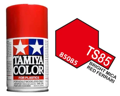 Tamiya 85085 TS-85 Bright Mica Red Spray Lacquer 100ml