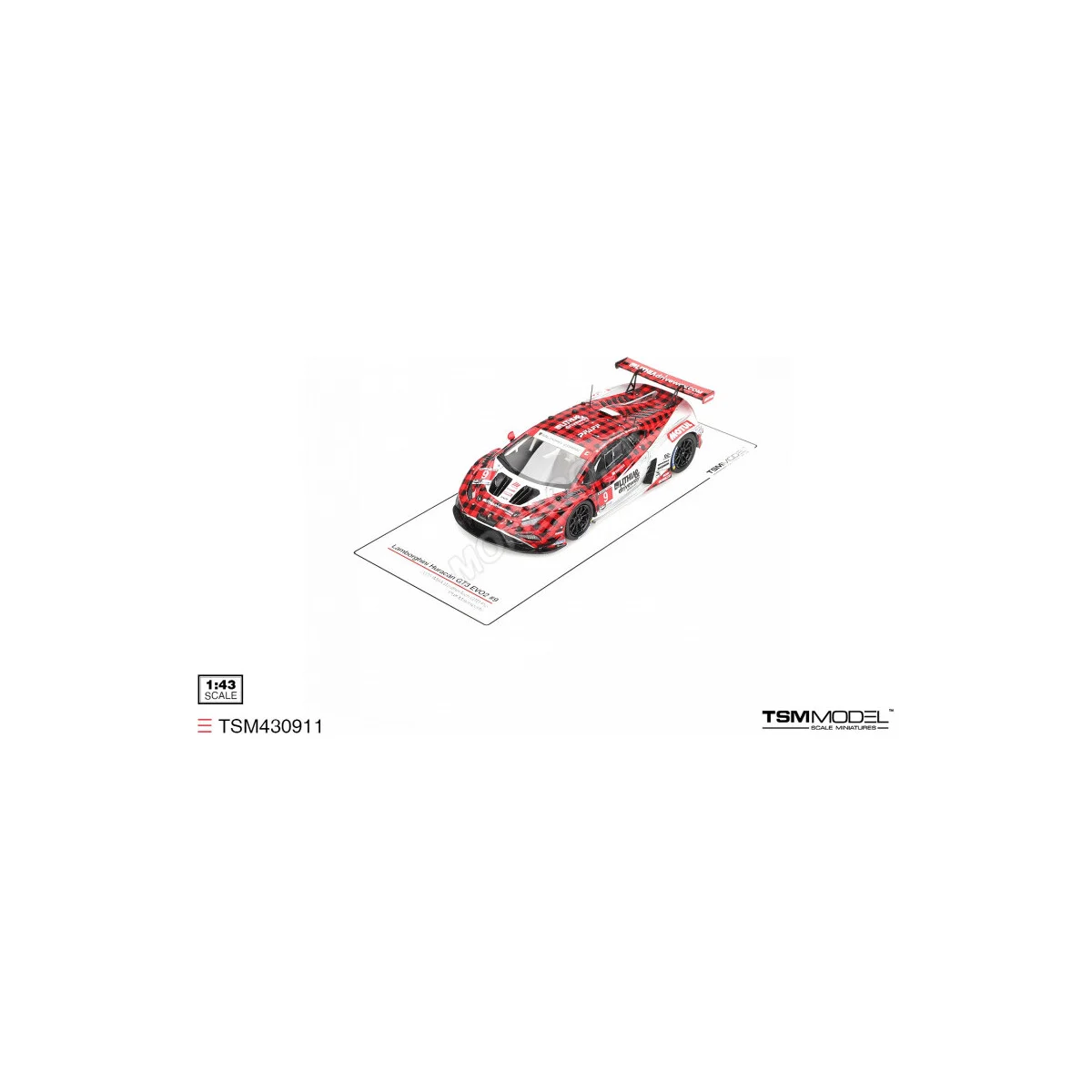 Lamborghini huracan gt3 evo 2 "pfaff motorsports" 9 imsa weathertech gtd pro 2025 Die cast - TSM MODEL