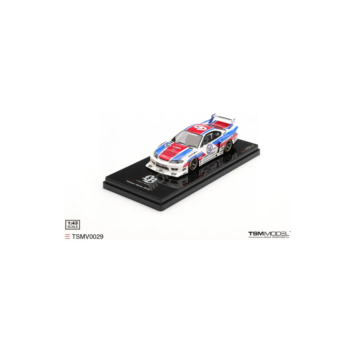 Nissan silvia s15 super silhouette garasidrift x lbwork 2025 Die cast - TSM MODEL