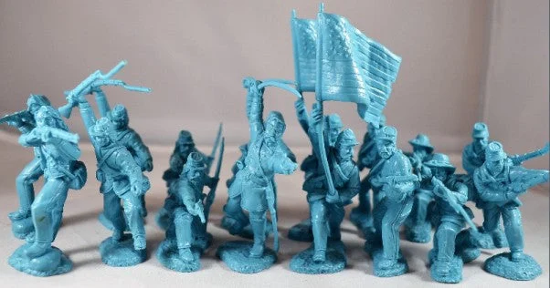 American Civil War Union Soldiers 1/32 (54 mm) Scale Plastic Figures - TSSD