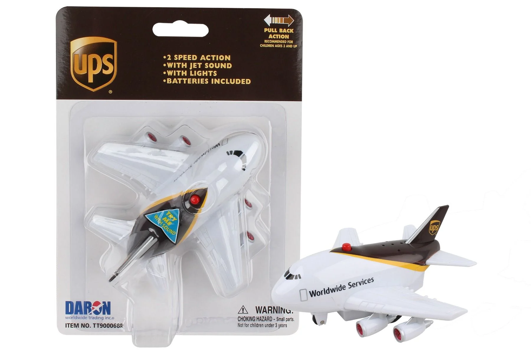 UPS Themed Airplane Pullback Toy - Daron