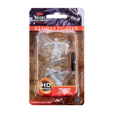 Wizkids 73380 Dungeons & Dragons Nolzur`s Marvelous Unpainted Miniatures: Male Aasimar Fighter