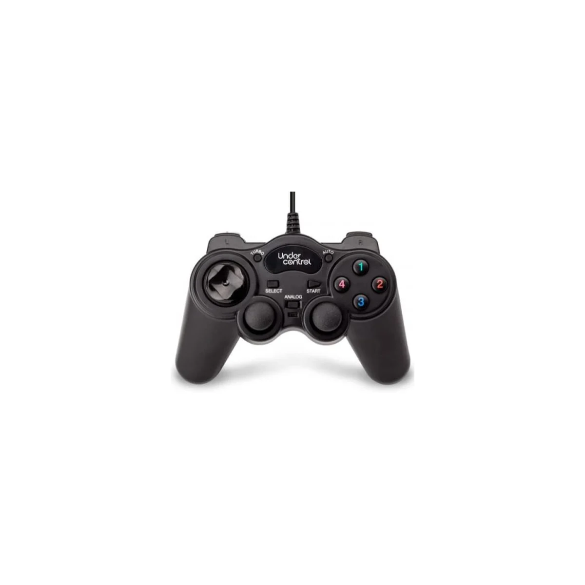 Black PS2 controller with 2M cable - Under Control