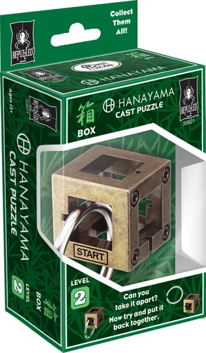 Hanayama 30821 Box Cast Puzzle Level 2 - University Games
