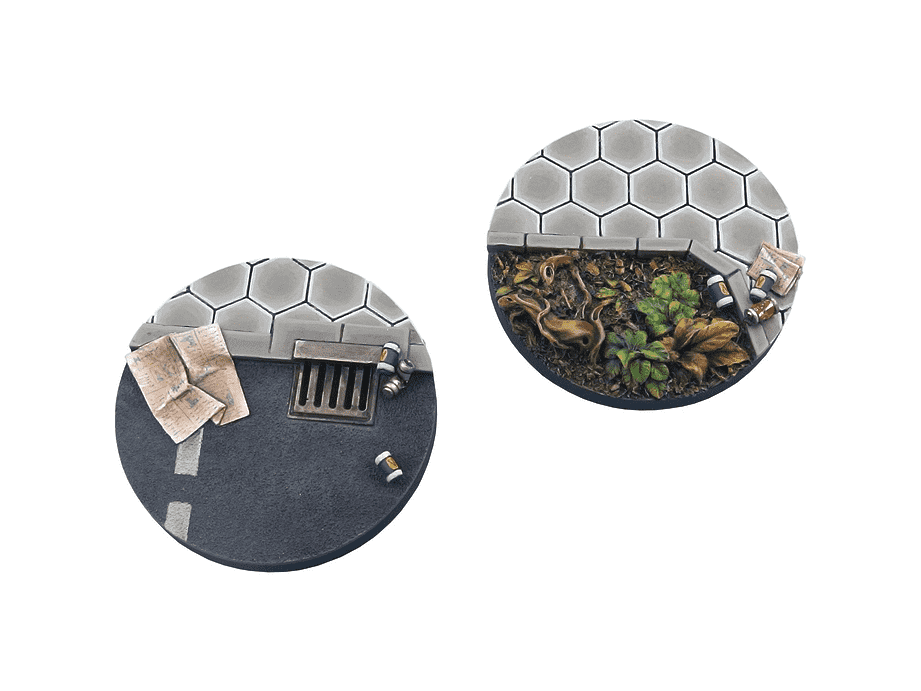 Infinity Urban Base, Round 55mm (1) Miniature Game Base - Micro Art Studio