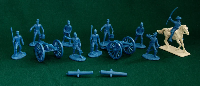 American Civil War Union Army Artillery 1861 –1865, 54 mm (1/32) Scale Plastic Figures - Expeditionary Force
