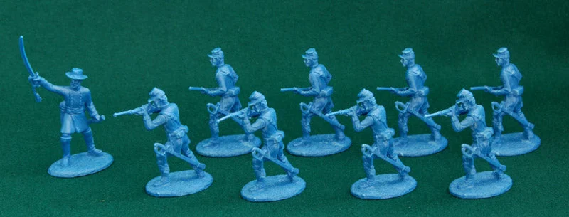 American Civil War Union Army Dragoons 1861 –1865, 54 mm (1/32) Scale Plastic Figures - Expeditionary Force