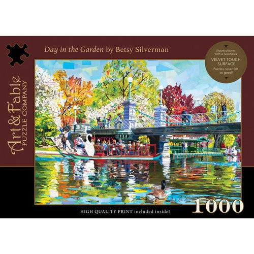 Day In The Garden 1000 Piece Puzzle - Art & Fable