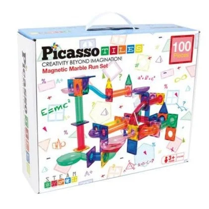 Marble Run 100 Piece Magnetic Building Block Kit - Picasso Tiles