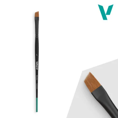 VAL B05003 Brush: Vallejo Blender - Flat Angled Synthetic Brush Large