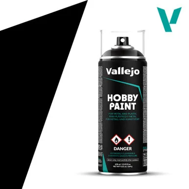 Vallejo 28.012 Black Primer Spray 400ml